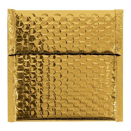 Box Packaging Glamour Bubble Mailers 7W x 6-3/4L Gold 72/Pack GBM0706GD